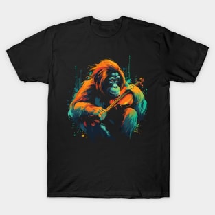 Orangutan Playing Violin T-Shirt